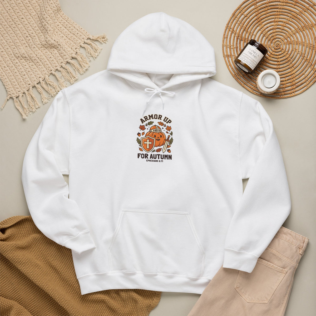 Armour Up For Autumn Hoodie | Christian Halloween, Faith Pumpkin