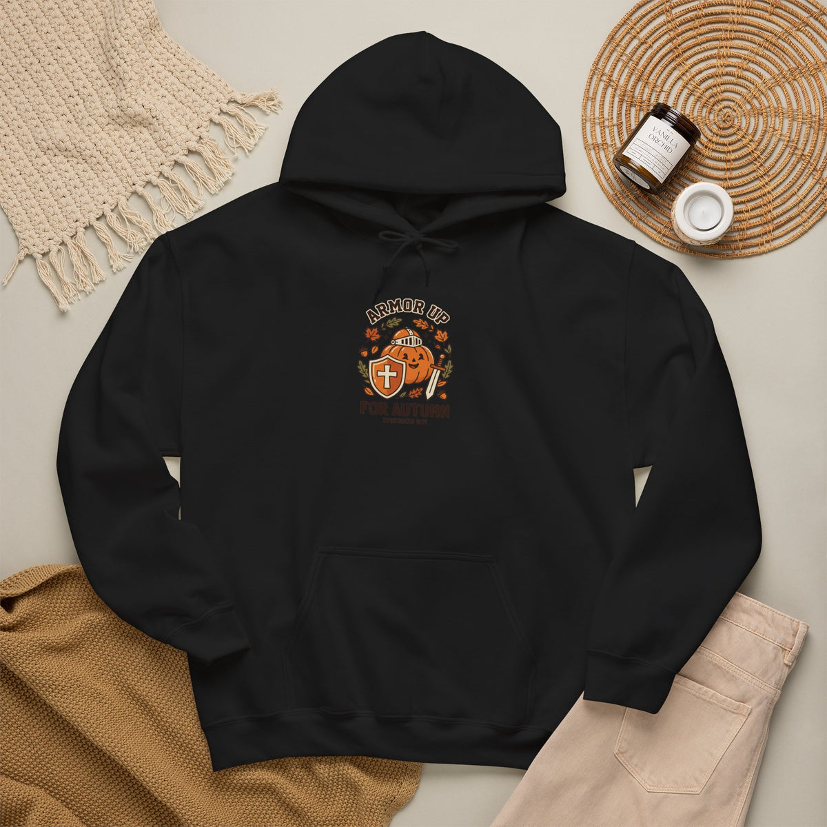 Armour Up For Autumn Hoodie | Christian Halloween, Faith Pumpkin