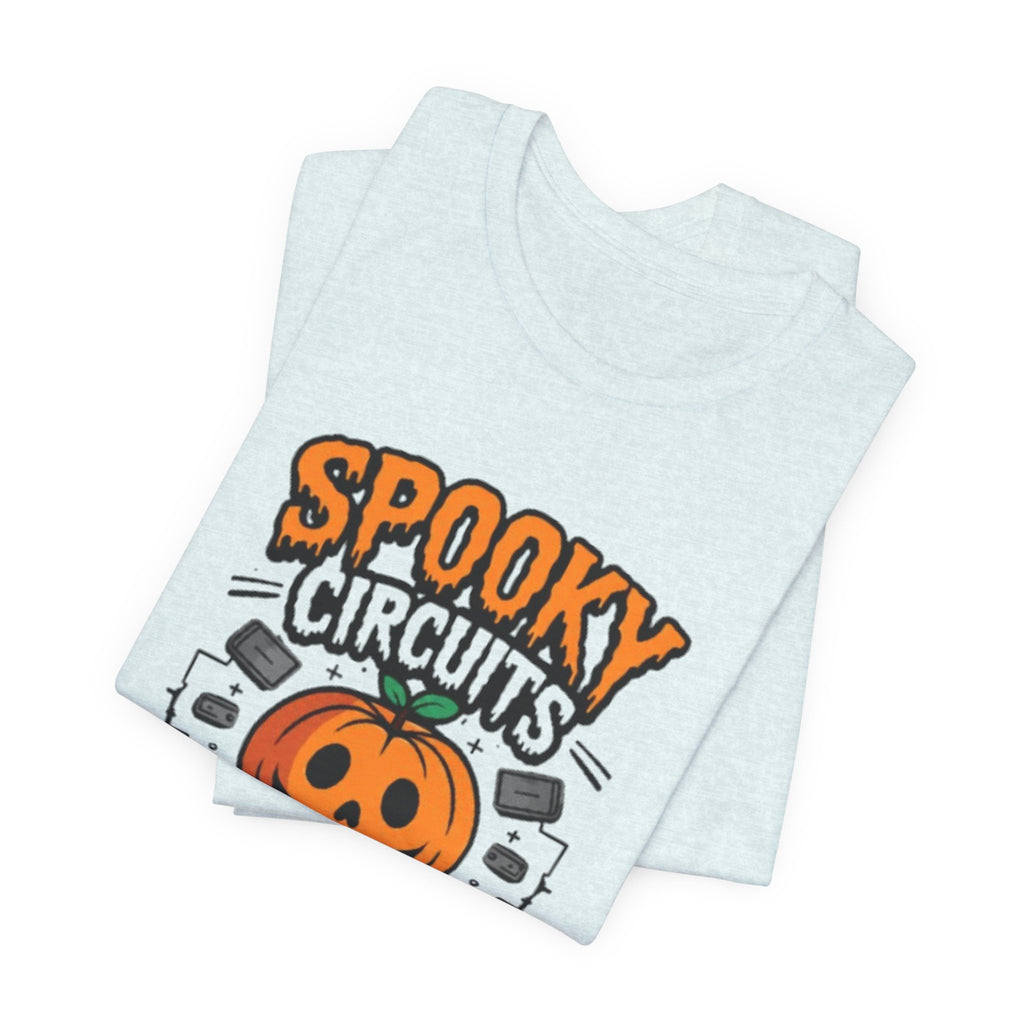Spooky Circuits or Treat T-Shirt — Halloween Pumpkin Tech Tee