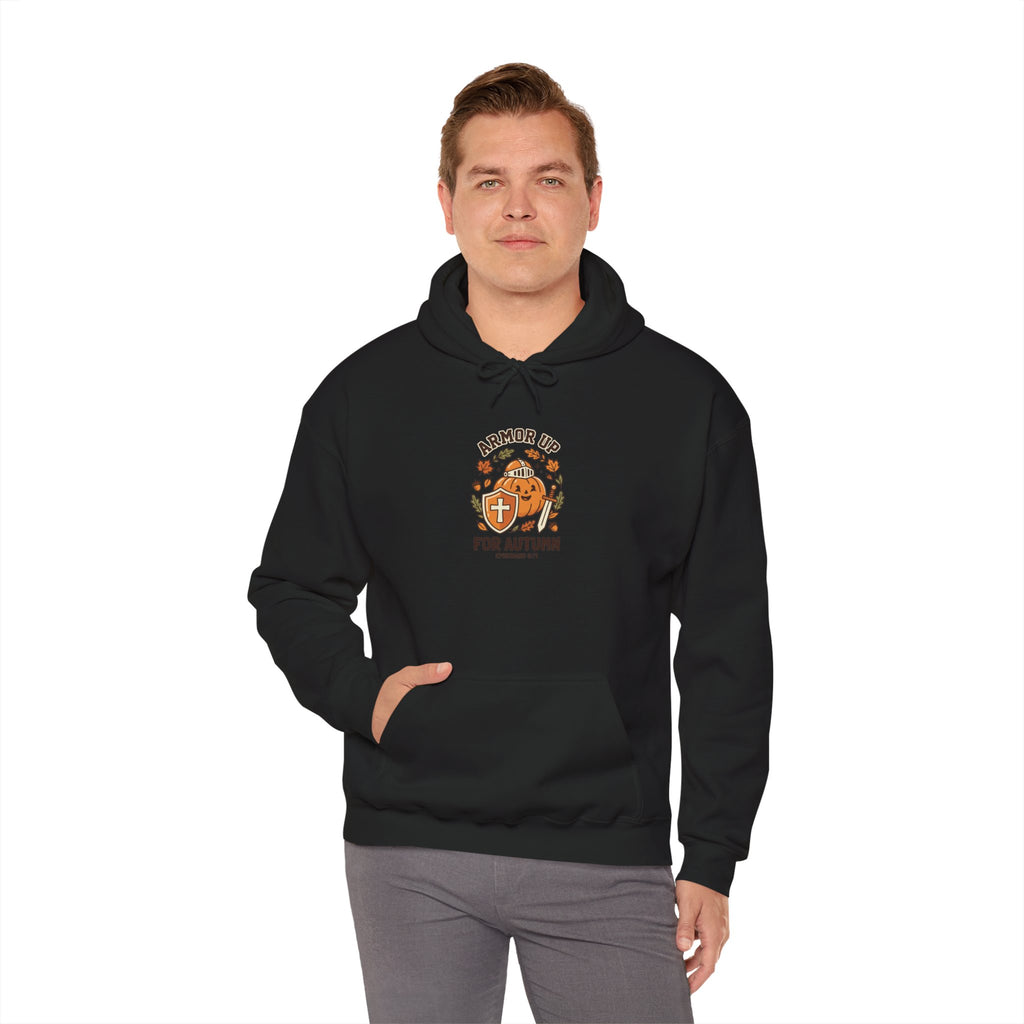 Armour Up For Autumn Hoodie | Christian Halloween, Faith Pumpkin