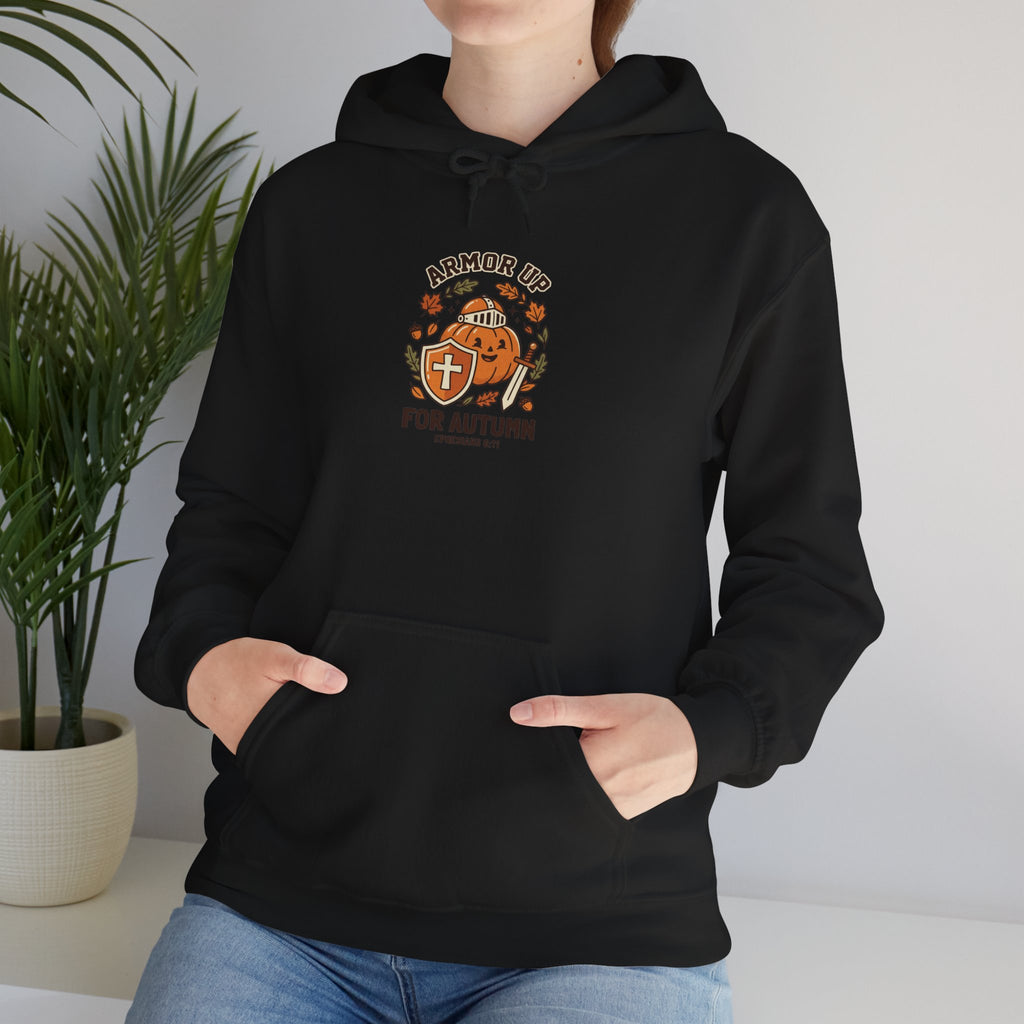 Armour Up For Autumn Hoodie | Christian Halloween, Faith Pumpkin