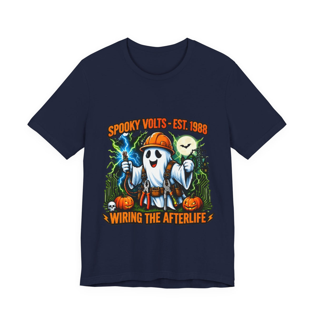 Spooky Volts 'Wiring the Afterlife' Halloween Tee