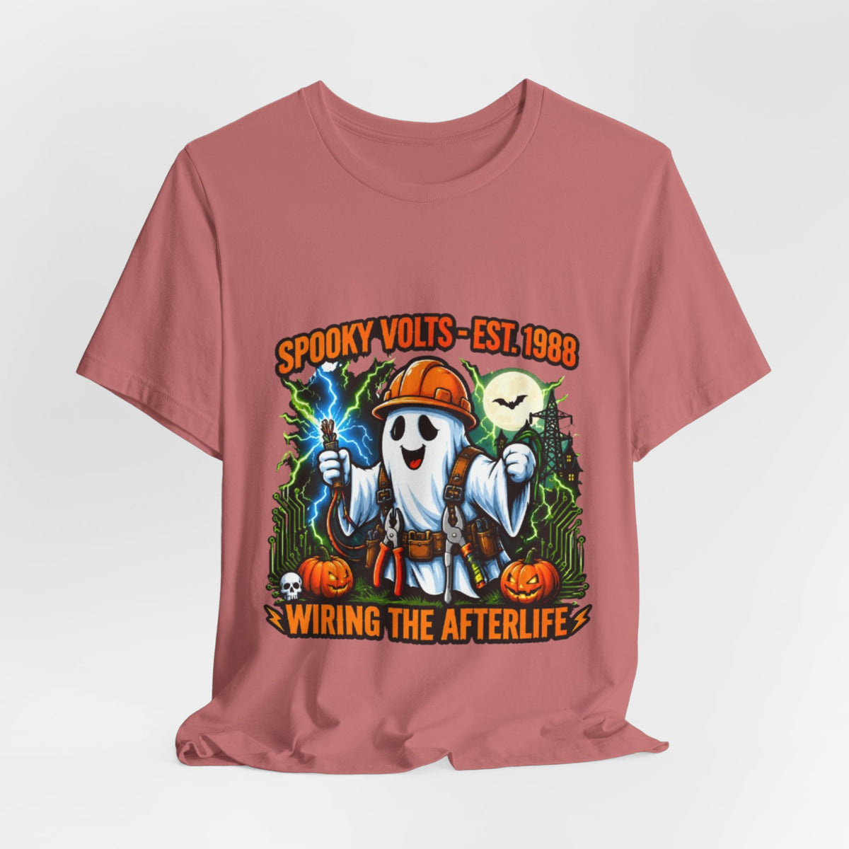 Spooky Volts 'Wiring the Afterlife' Halloween Tee
