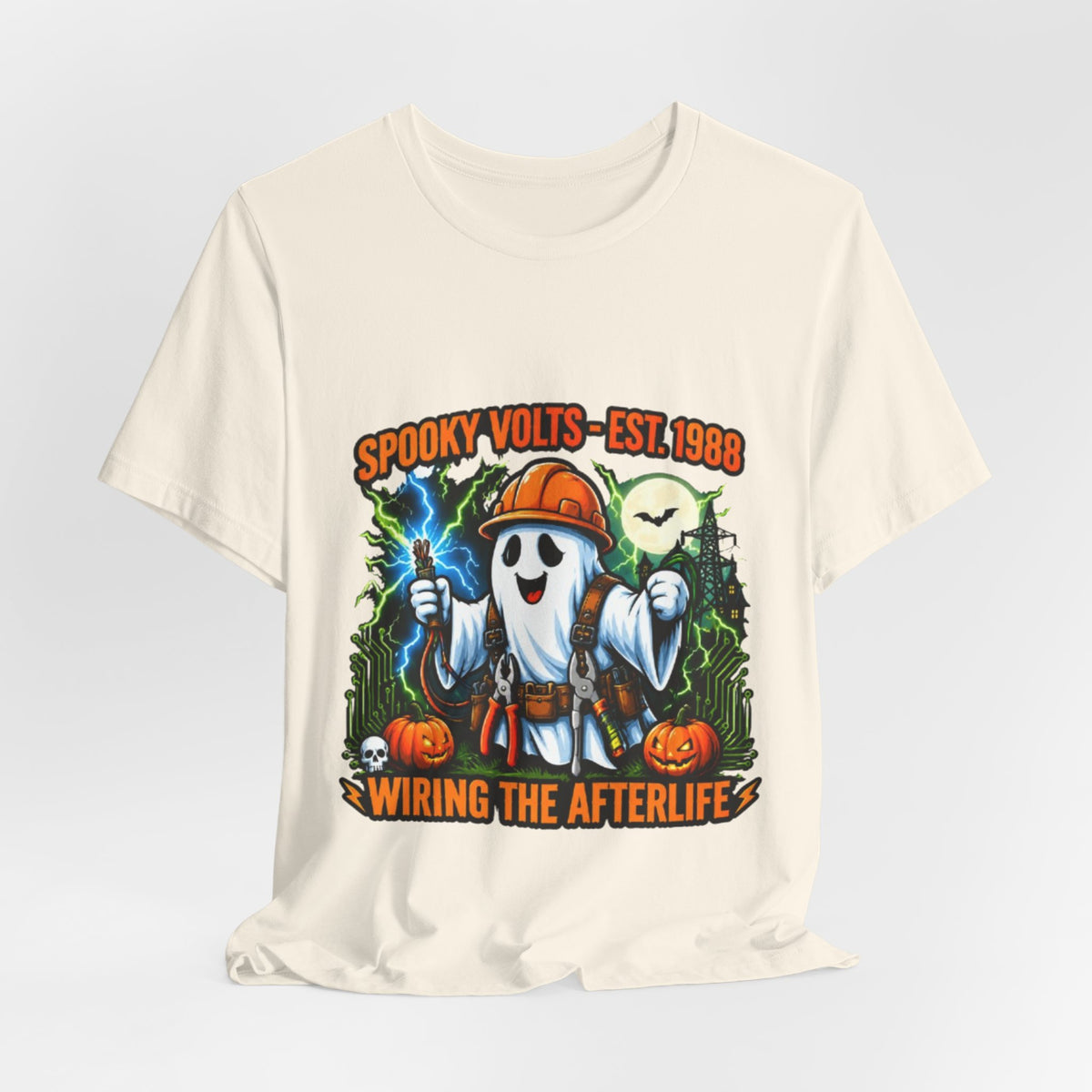 Spooky Volts 'Wiring the Afterlife' Halloween Tee