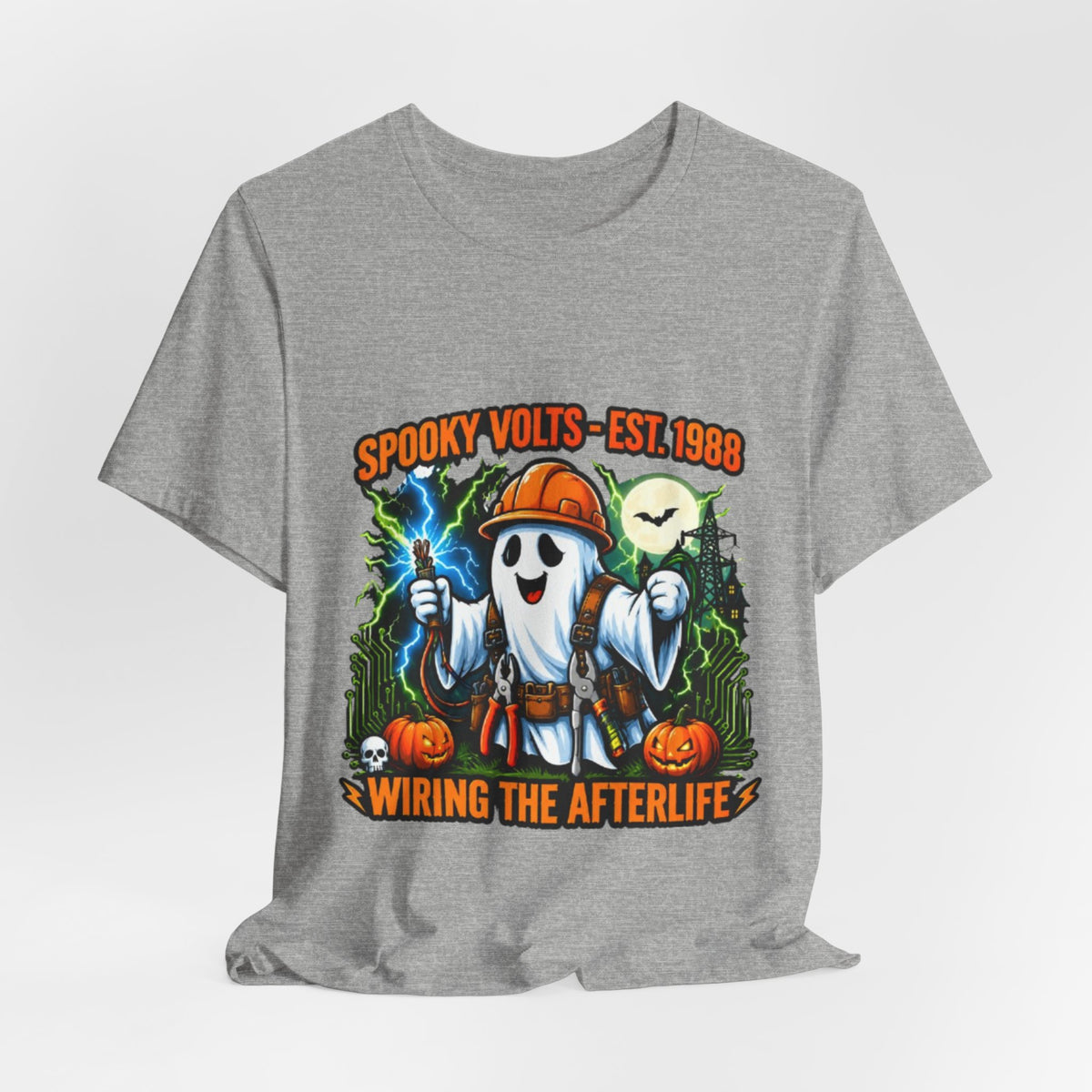 Spooky Volts 'Wiring the Afterlife' Halloween Tee