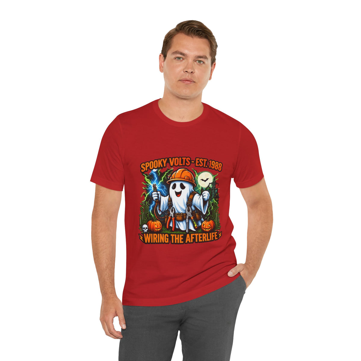 Spooky Volts 'Wiring the Afterlife' Halloween Tee