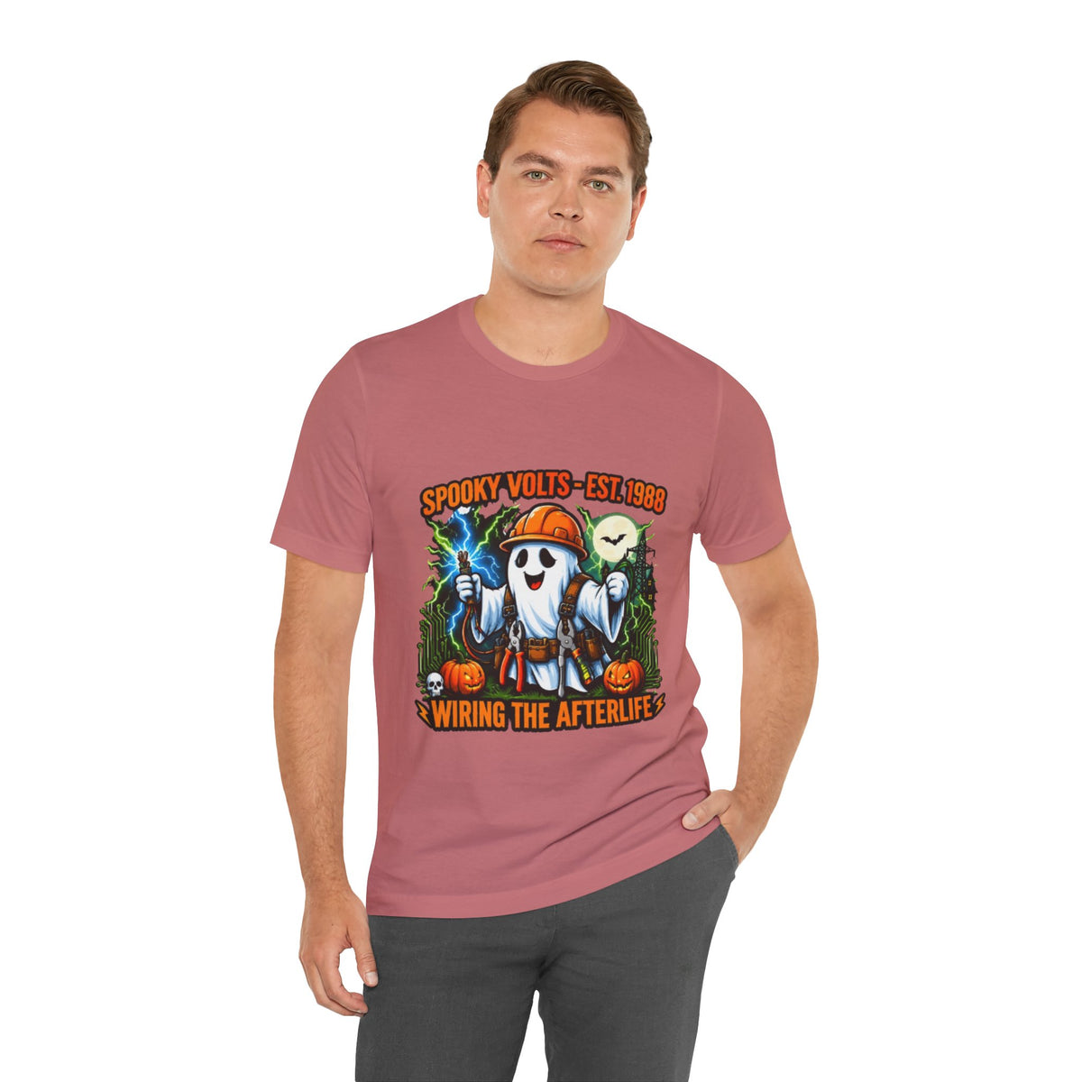 Spooky Volts 'Wiring the Afterlife' Halloween Tee