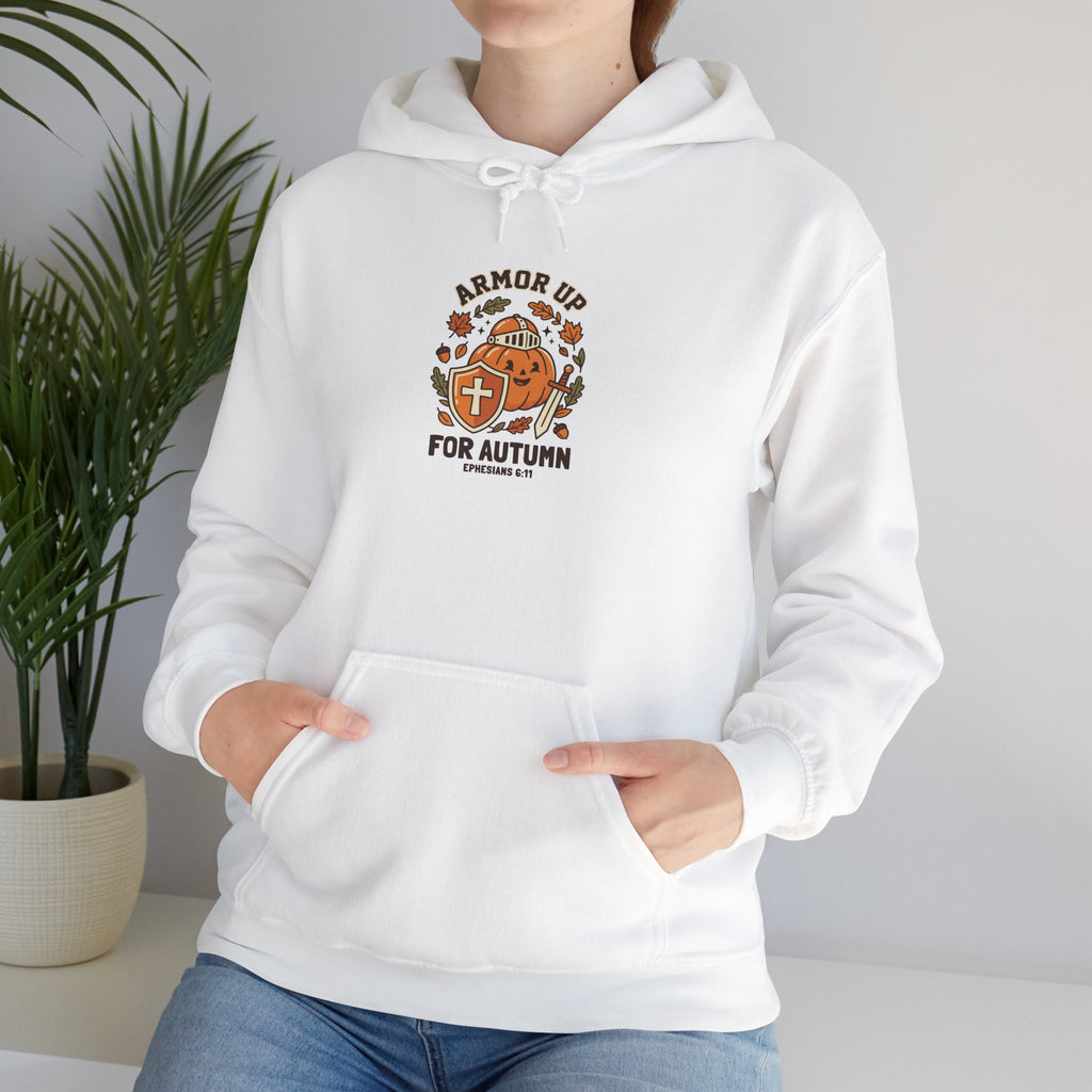 Armour Up For Autumn Hoodie | Christian Halloween, Faith Pumpkin