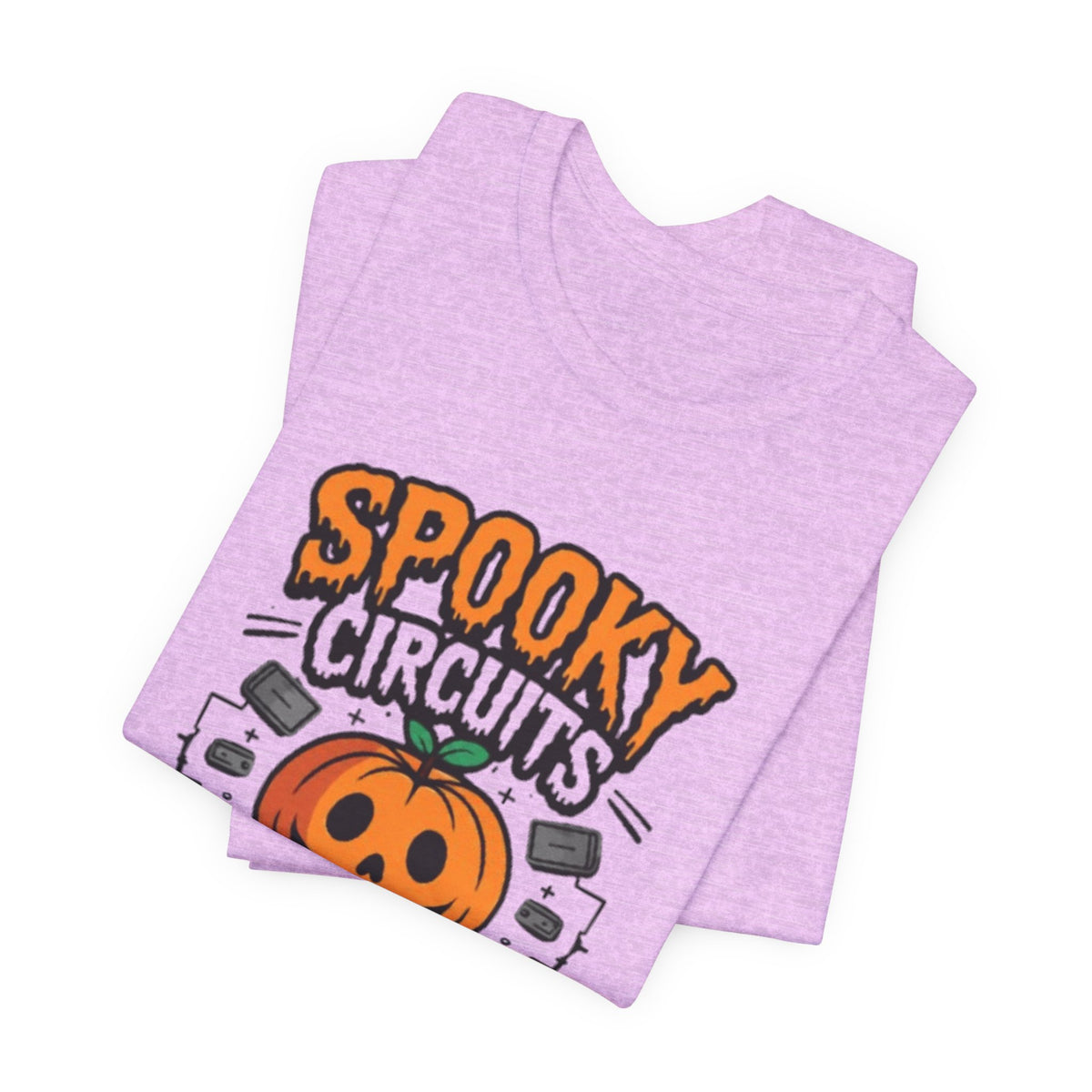 Spooky Circuits or Treat T-Shirt — Halloween Pumpkin Tech Tee