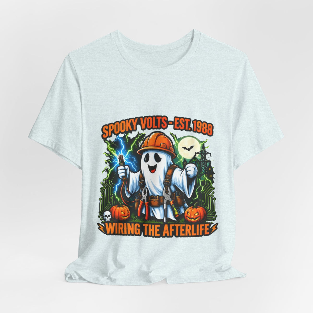 Spooky Volts 'Wiring the Afterlife' Halloween Tee