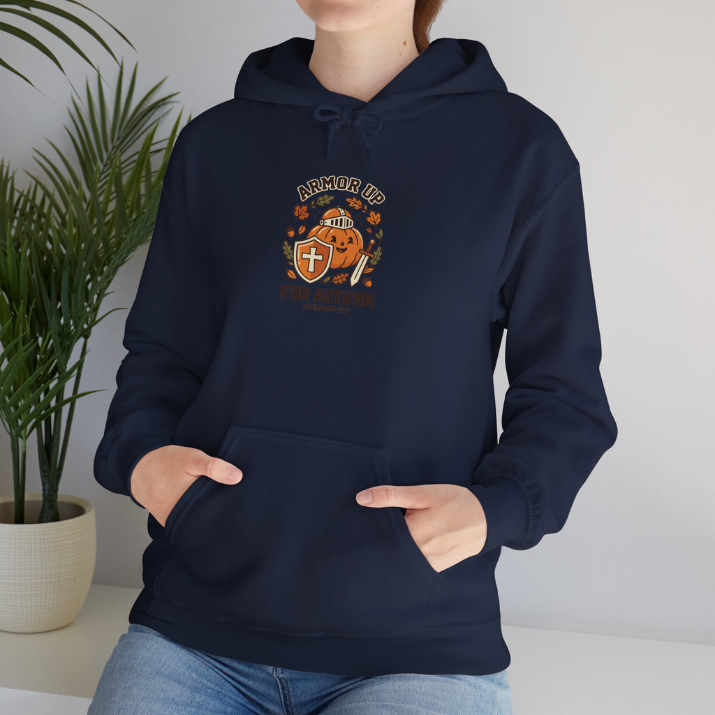 Armour Up For Autumn Hoodie | Christian Halloween, Faith Pumpkin