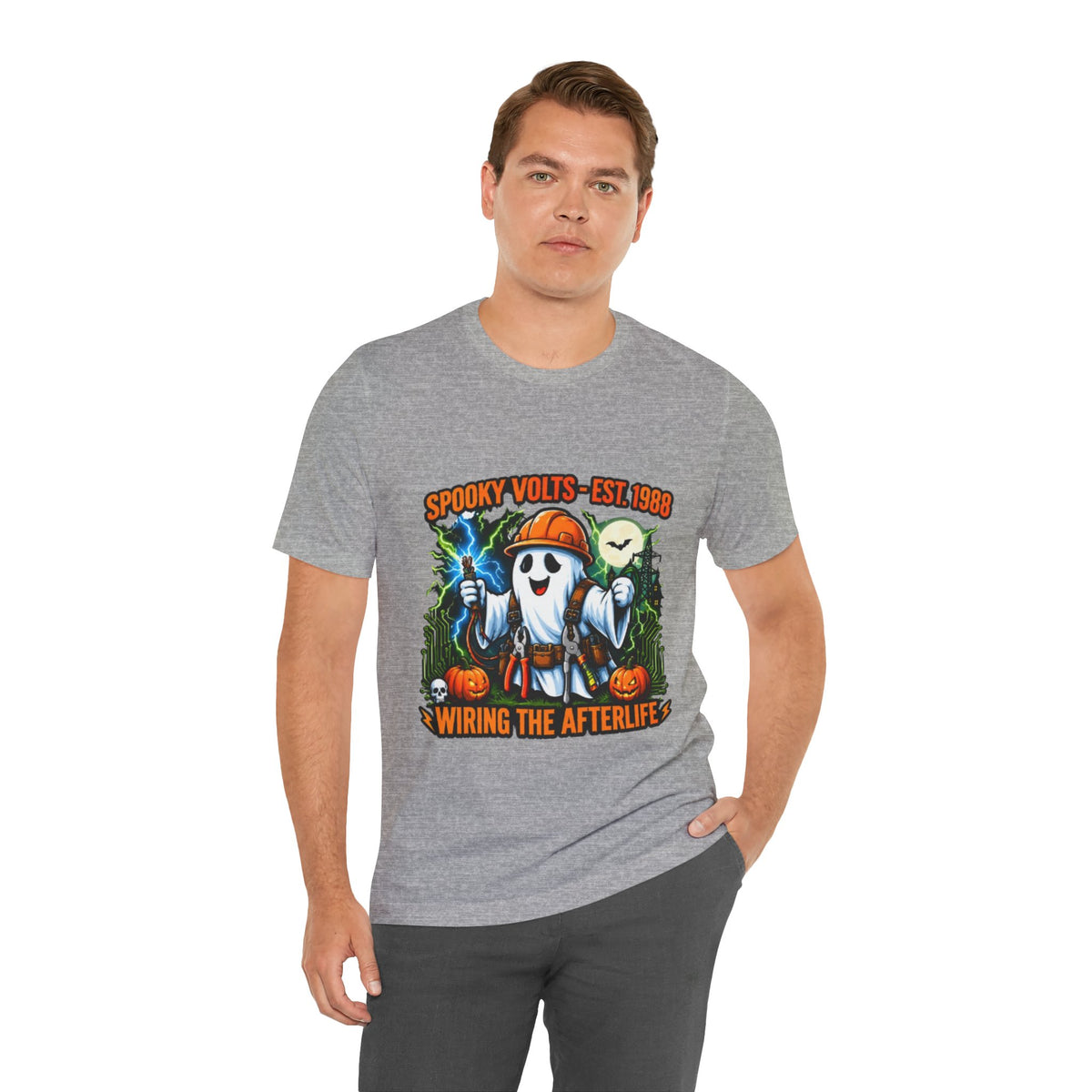 Spooky Volts 'Wiring the Afterlife' Halloween Tee