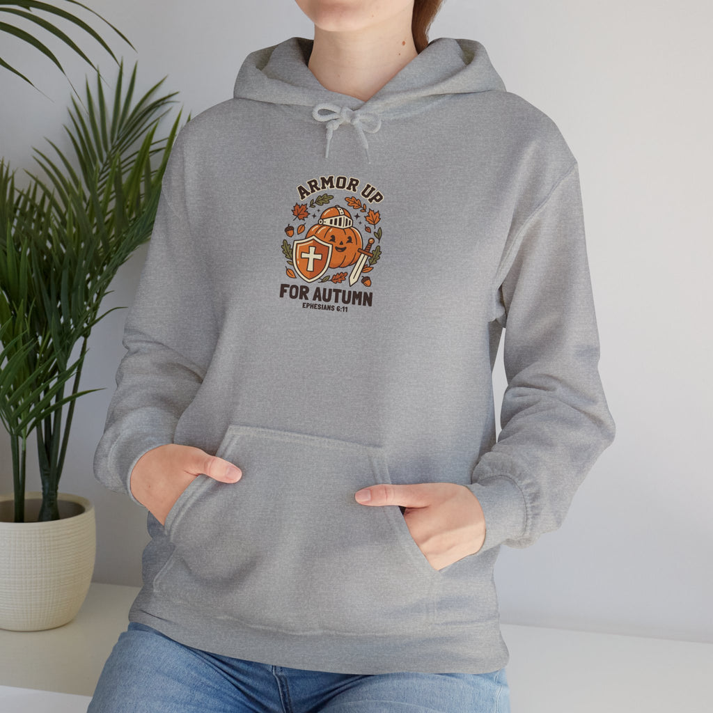 Armour Up For Autumn Hoodie | Christian Halloween, Faith Pumpkin