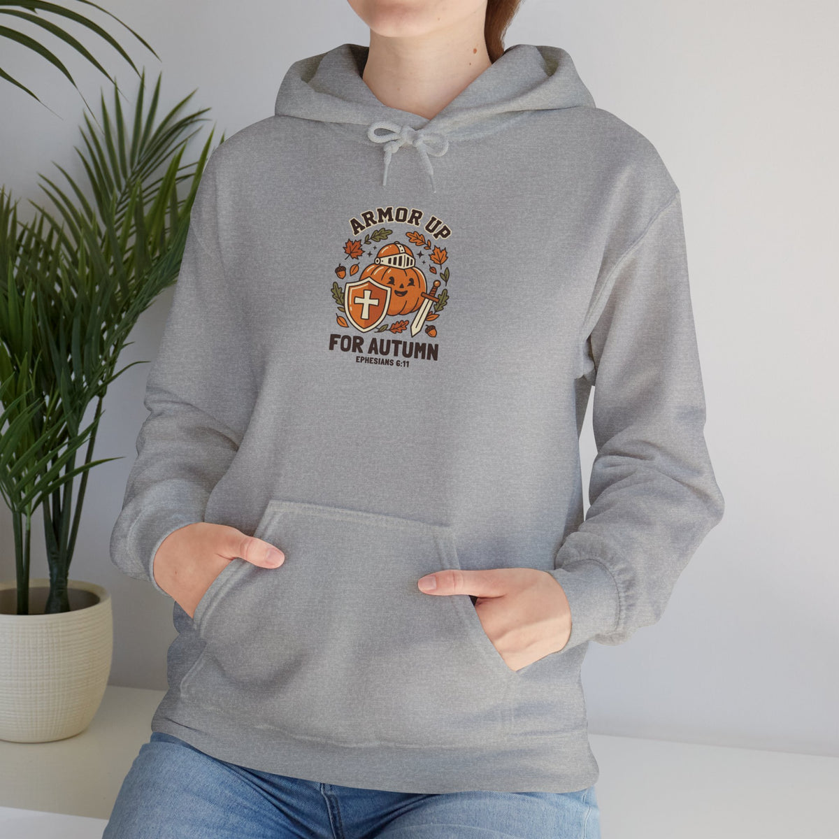 Armour Up For Autumn Hoodie | Christian Halloween, Faith Pumpkin