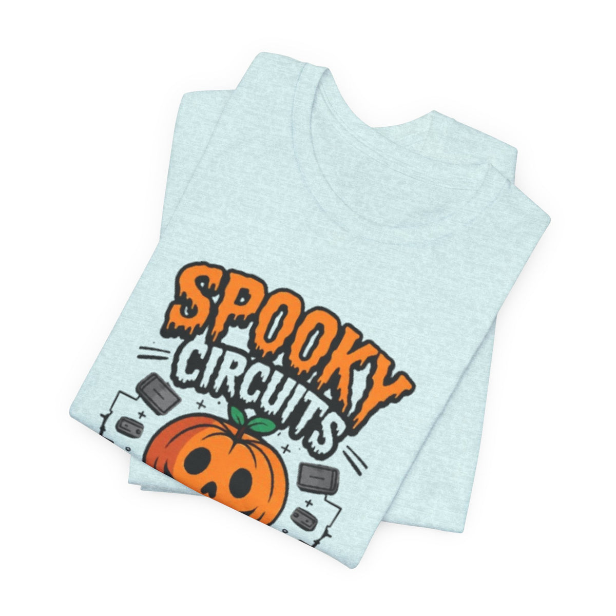 Spooky Circuits or Treat T-Shirt — Halloween Pumpkin Tech Tee