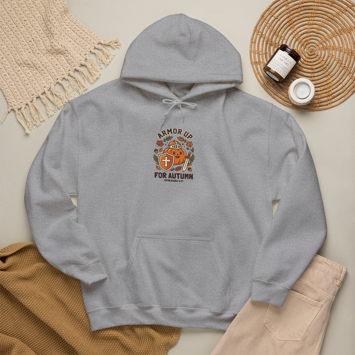 Armour Up For Autumn Hoodie | Christian Halloween, Faith Pumpkin