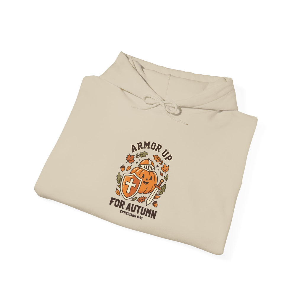 Armour Up For Autumn Hoodie | Christian Halloween, Faith Pumpkin
