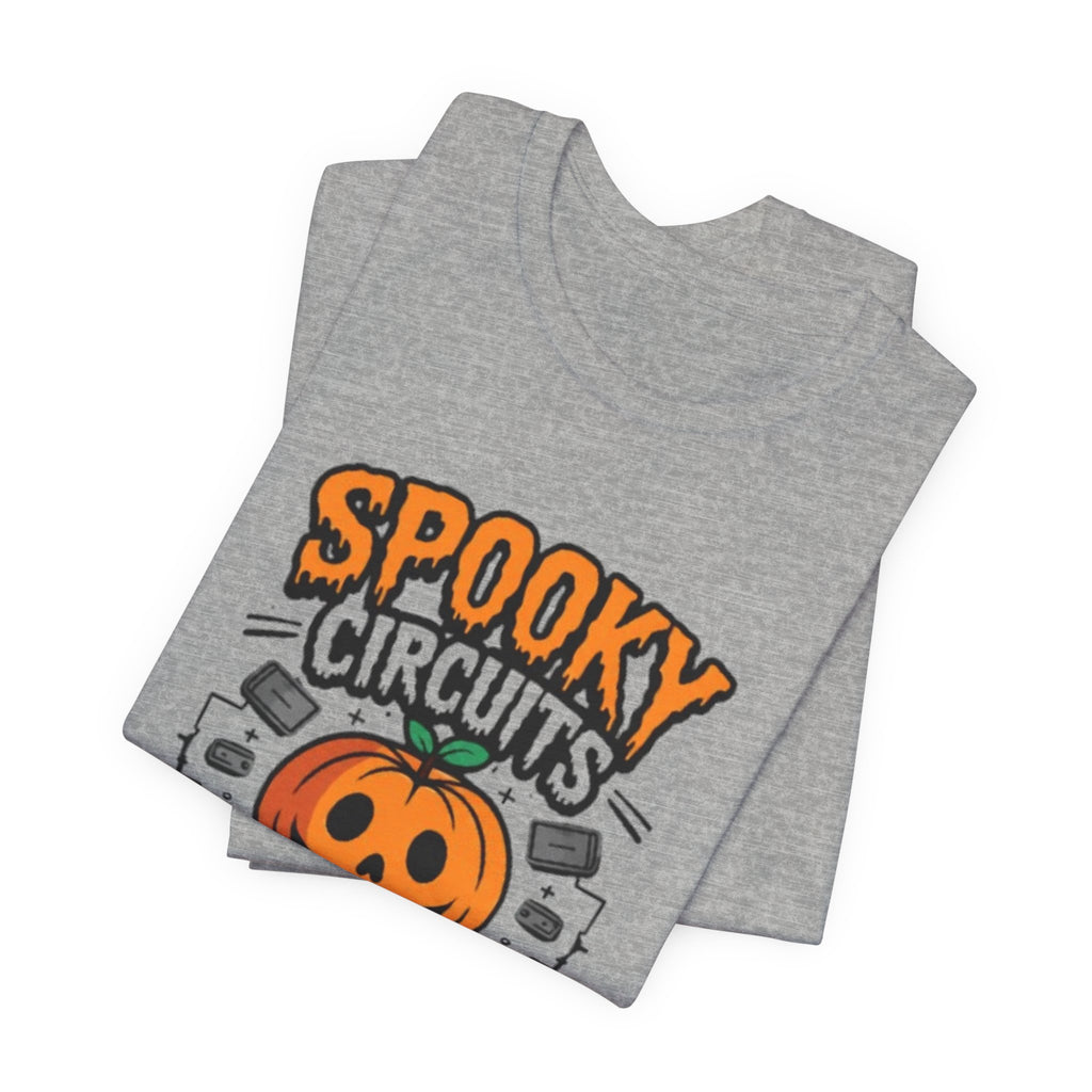 Spooky Circuits or Treat T-Shirt — Halloween Pumpkin Tech Tee