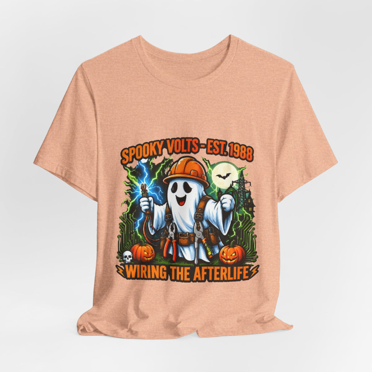 Spooky Volts 'Wiring the Afterlife' Halloween Tee